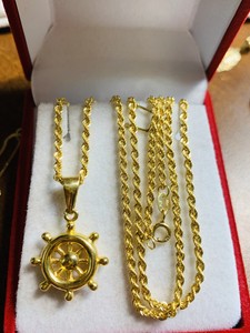 18K-Saudi-Gold-Mariner-Necklace-With-18-Long
