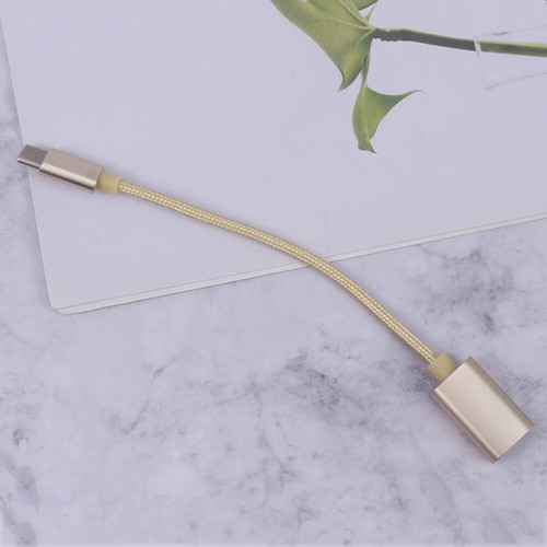 Braided Type-c Male to USB Female Extender Adapter Cable Converter OTG Data - Picture 5 of 12