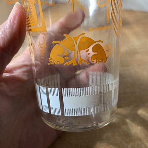 4 vasos de gelatina vintage motivo naranja blanco 5 1/2" - Imagen 6 de 14