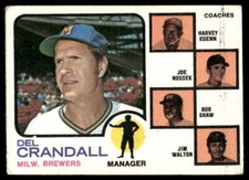 1973 Topps #646 Brewers Field Leaders Del Crandall - VG