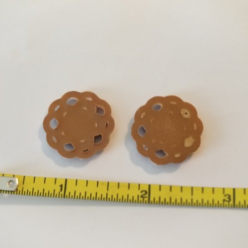 2 pezzi applique decorative in miniatura. Perfetto per case delle bambole o mobili. - Foto 2 di 2