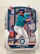 Lot (50) LAZARO MONTES 2023 Bowman Baseball ALL 1st Bowman base paper cards
