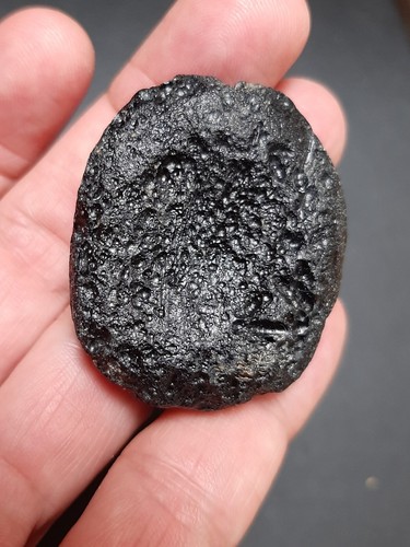 Tektite / Indochinite - Beautiful Ellipse-  31,33g / 4,4 cm - top quality - Picture 9 of 11