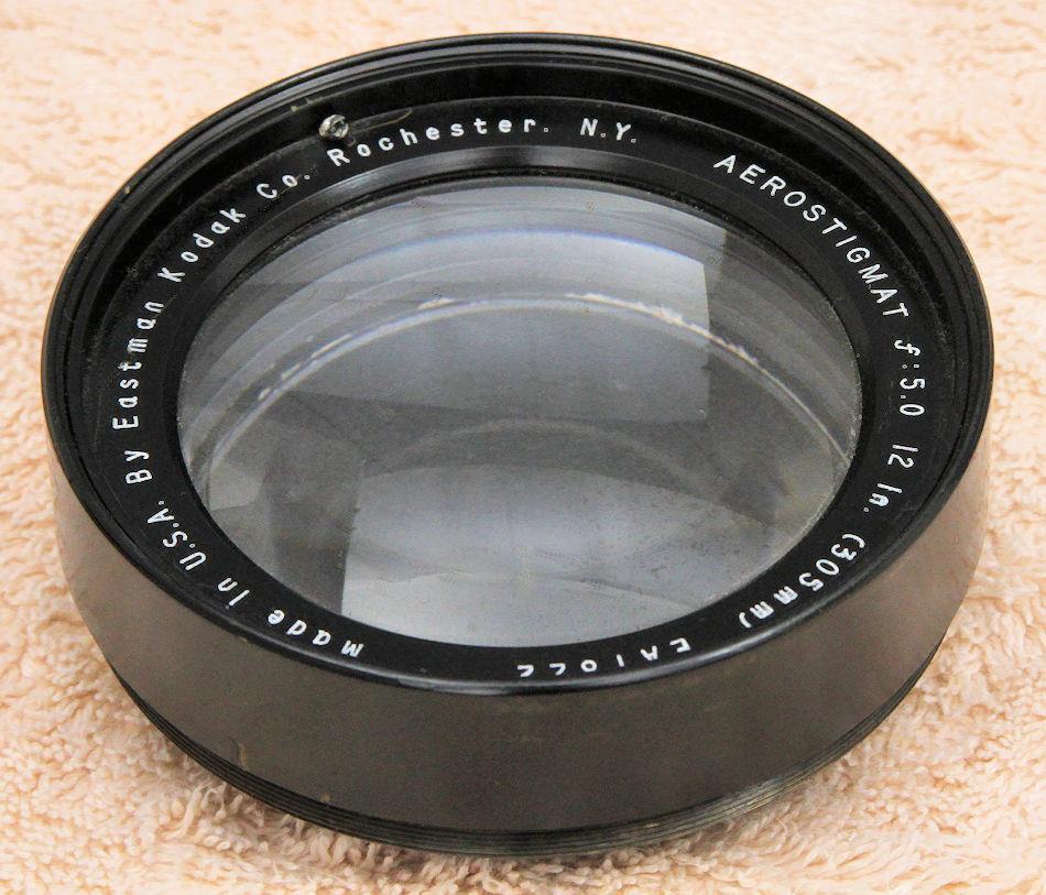 EASTMAN KODAK AEROSTIGMAT F:5.0 12 INCH 305mm CAMERA LENS EA1822
