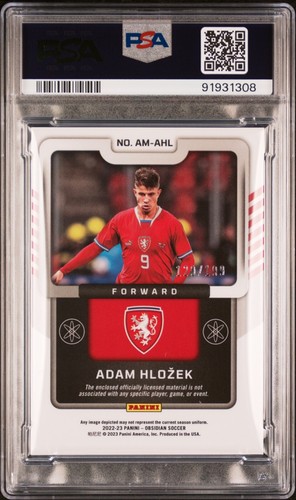 2022-23 PANINI OBSIDIAN ATOMIC MATERIALS ADAM HLOZEK AMAHL PSA 10 /199 - Picture 3 of 3