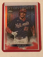 2022 Topps Chrome Stars Of MLB JUAN SOTO /75 RED REFRACTOR 