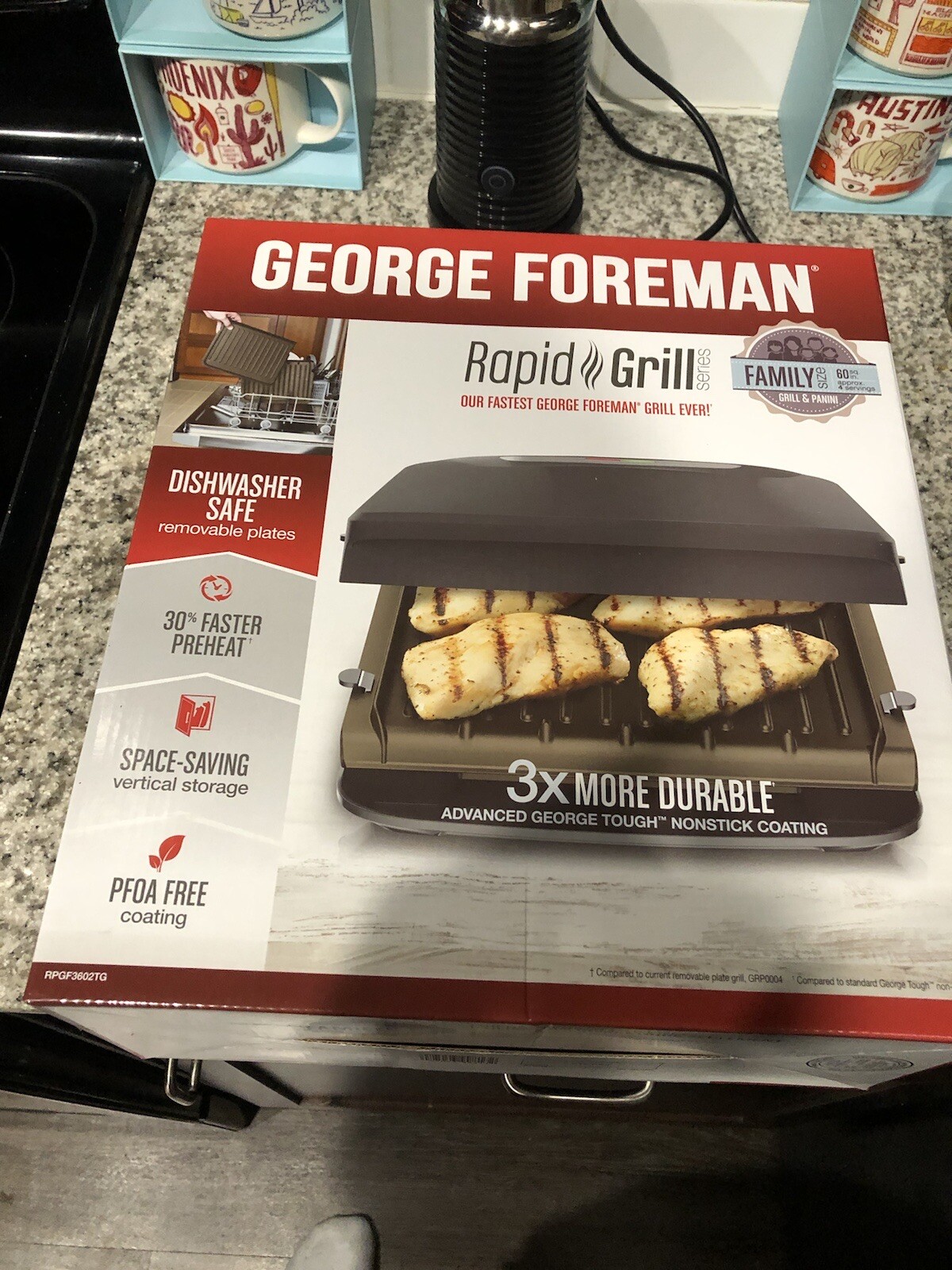 george foreman removable plate grill grp0004