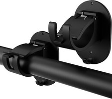 2 Pack No Drill Curtain Rod Brackets Self Adhesive Curtain Rod Holder No Drillin