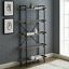 thomas 68 inch urban pipe bookshelf in grey wash