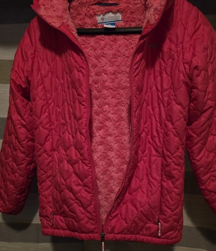 Columbia Girls Interchange Insulated Pink Jacket Furry Lined Youth L - Picture 7 of 8