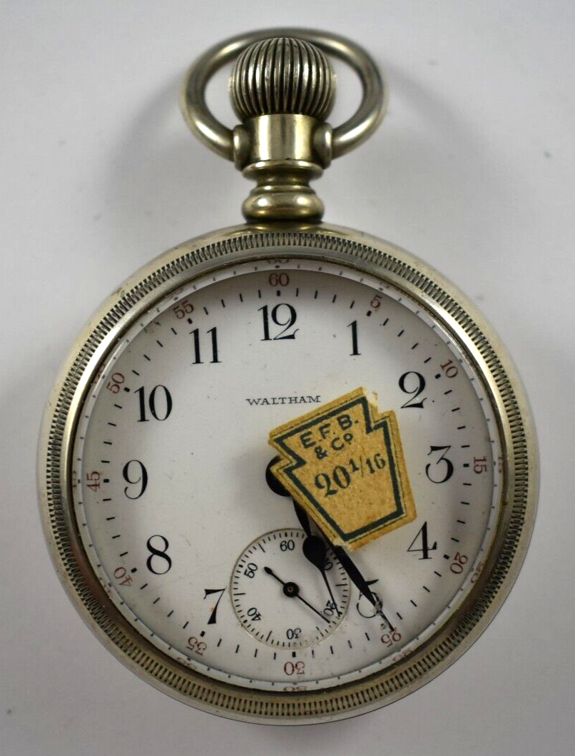 1910 Waltham Grade 825 18s 17J OF Pocket Watch w/Fahys Oresilver Case