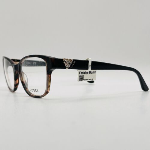 Guess Eyeglasses Women Oval Brown Rhinestones Mod. GU 2854 NEW - Picture 3 of 12