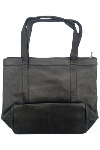 Le Donne Leather Tote Phalicia Black - Picture 2 of 3