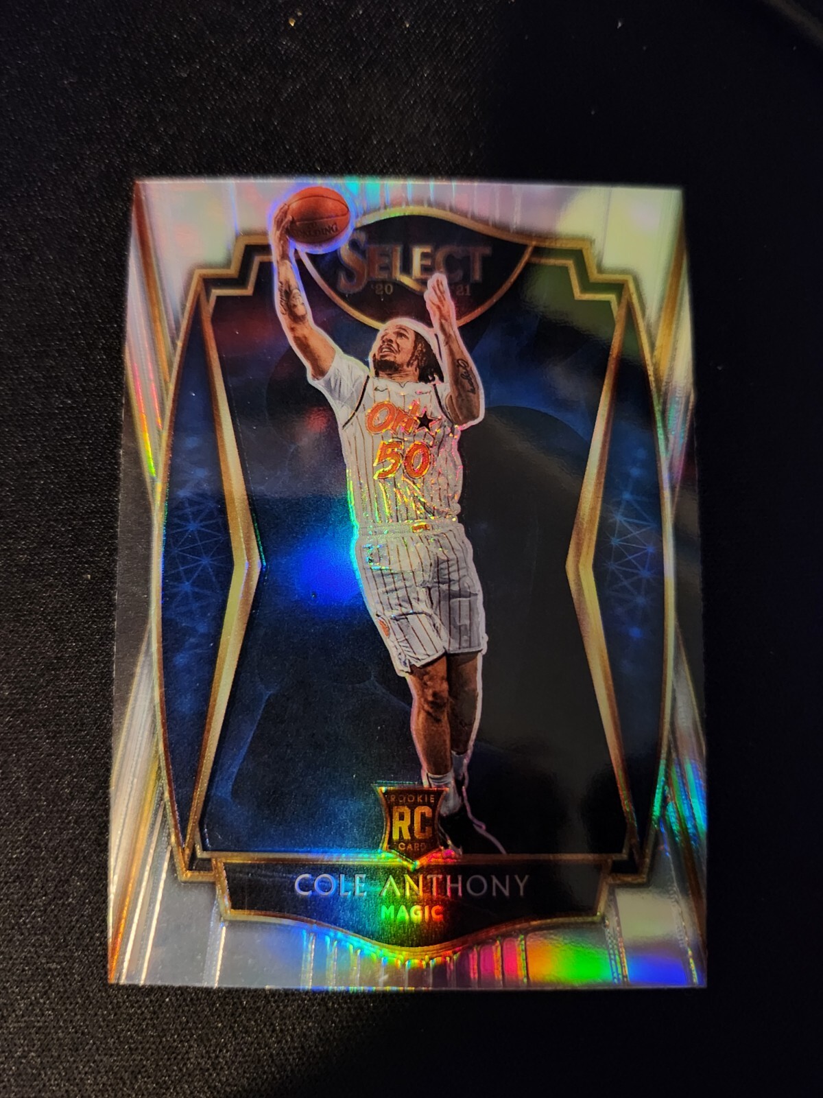 Cole Anthony RC 2020-21 Panini Select Premier Level RC Silver Prizm #177 MAGIC