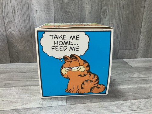VINTAGE 1981 JIM DAVIS GARFIELD CARDBOARD GIFT BOX 7 INCH BY 7 INCH - Picture 17 of 17