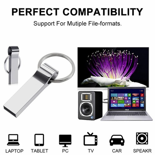 USB Memory Stick 2.0 8 GB 16 GB 32 GB 64 GB Metal USB Flash Drive Pen Drive - Imagen 7 de 14