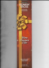 GONESH INCENSE STICKS WARM CINNAMON CIDER 20C 20 STICKS