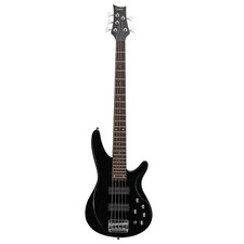 Glarry 44in GIB 5 String H-H Pickup Laurel Wood Fingerboard Electric Bass Guitar