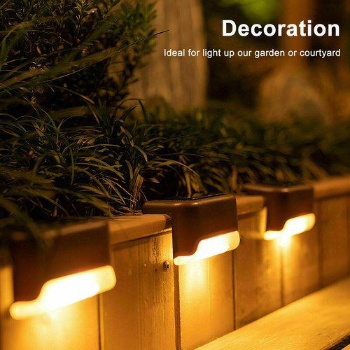 US Solar LED Bright Deck Lights Outdoor Garden Patio Railing Decks Path Lighting - Picture 9 of 18
