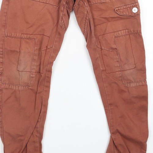 ETO Mens Brown Cotton blend Straight Jeans Size W26 L26 - Picture 12 of 12