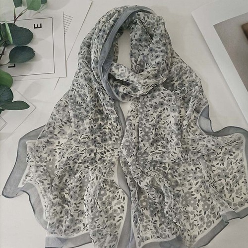Women Long Soft Chiffon Scarf Plain Sheer Wrap Shawl Large Stole Neck Scarves ✔ - Bild 32 von 36