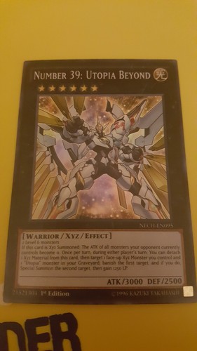 Number 39: Utopia Beyond NECH-EN095 1st Super Rare Near Mint YuGiOh!  - Picture 7 of 7