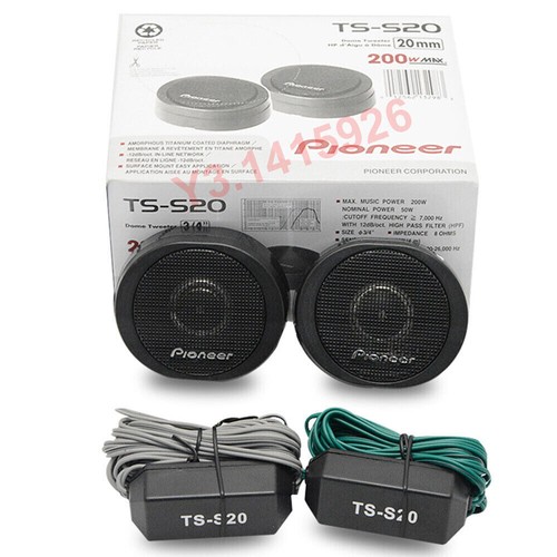 TS-S20 200W Pioneer High Power Car Loud 3/4'' Dome Tweeter Speaker Systems Black - Picture 4 of 8