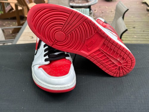 Nike Air Jordan 1 Retro High OG Heritage Red White Men's 12 - VGC - Picture 3 of 11