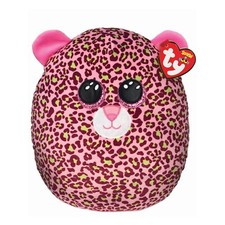 TY Squish a Boo Lainey the Leopard. 25 cm -Pink leopard. New.