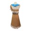 X-E3-4 Ladies Pocahontas Native American Indian Tribal Wild West Party Costume E - Foto 4