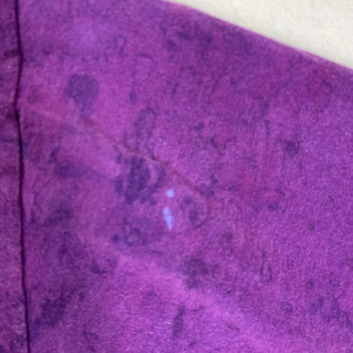 Vintage 90s T Shirt Double B Santa Fe Purple Tie-Dye Panama Cruise Canal Large - Picture 5 of 16