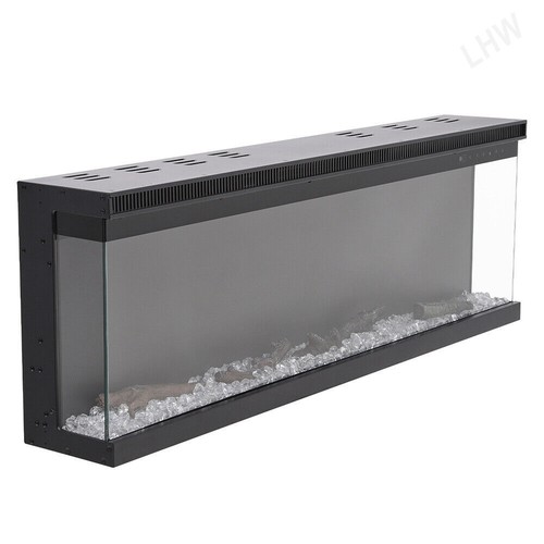 40/50/60/80 inch 3-Side Glass Electric LED Fireplace Insert Freestand Fireplace - Picture 10 of 46