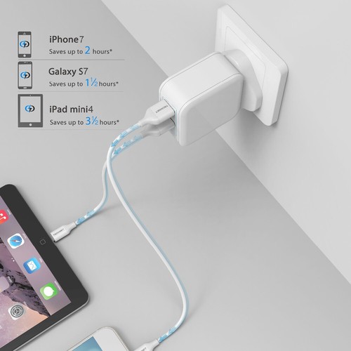 Micro USB Fast Charger Charging Plug For Samsung Galaxy Tab A 10.1 SM-T580 T585 - Picture 3 of 8