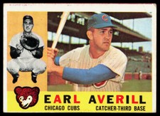 Earl Averill 1960 Topps #39 CREASE