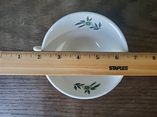 Wedgwood Green Leaf Barlaston Suppenschüssel mit Fuß Suppe England - Bild 7 von 8