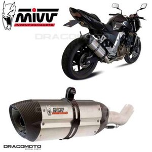 Silenziatore Mivv K.011.l7 Suono inox Coppe Carbonio Kawasaki Z 750 2004 2006