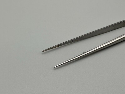 Scanlan 4004-97 Micro Forceps, Round Handle, Straight Tips, 7-1/8