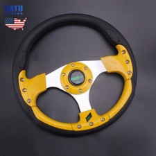 Gold 13 320mm 6-holes Aluminum Gold Steering Wheel For Racing Car Golf Car