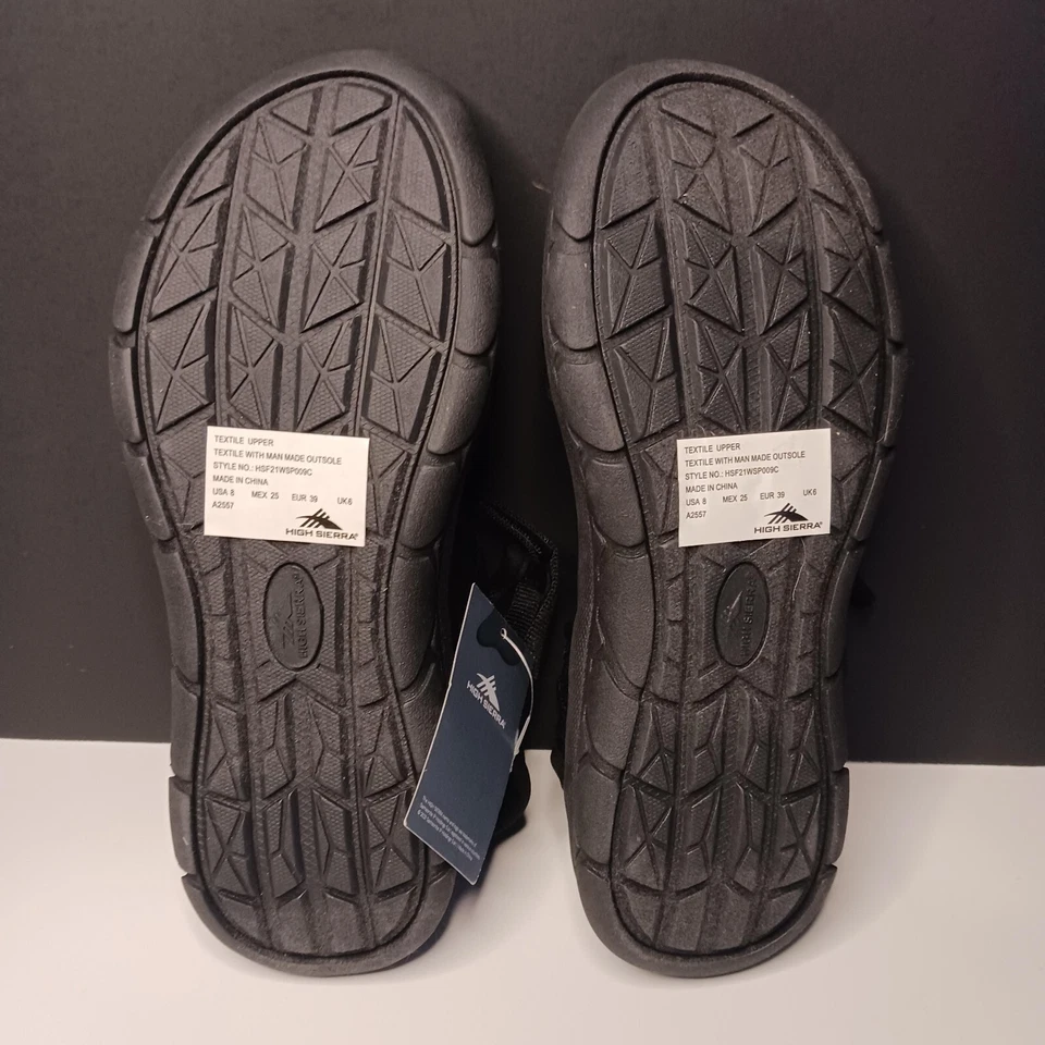 Женские сандалии High Sierra 8 с открытым носком размер 8 черные гладиаторские с ремешком сзади - Изображение 3 из 4