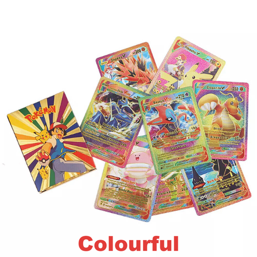 55PCS Pokemon Card Foil GOLD PACK 55 CARDS TCG GX Vmax GX Card Charizard Rare - Picture 4 of 14