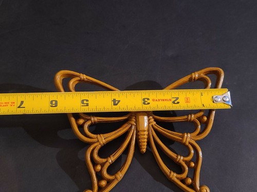 (LOT OF 3) Vintage Homco Home Interior Wall Hanger Plastic Butterflies 7557 7537 - Picture 6 of 11