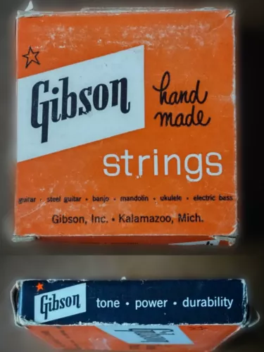 Vintage Gibson String Box, Rare!