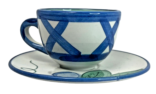 Mikasa Handcrafted Collection 2.5" Tea Cup & Saucer Natures Glory Portugal BF085 - Picture 2 of 10