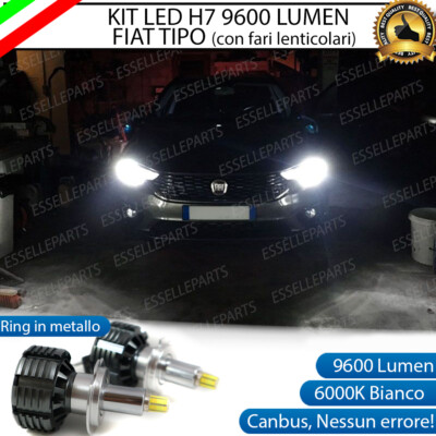 KIT FULL LED FIAT TIPO HATCHBACK LAMPADE ABBAGLIANTI LED H7 6000K NO - Foto 8