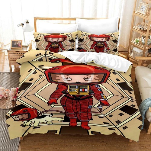 Betty Boop Quilt Bett bezug Kissen bezug Bettwäsche Set Einzel Doppel geschenk - Bild 23 von 23