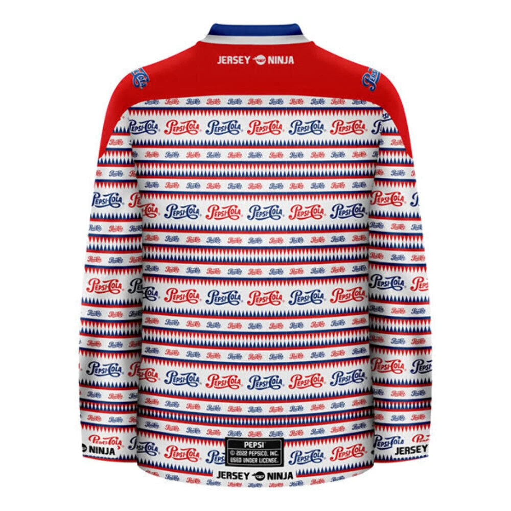 Pepsi 1950 Throwback Ugly Sweater Hockey Jersey