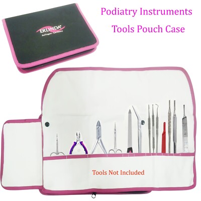 Fußpflege Aufbewahrungstasche, leere Instrumententasche Fußpflege, Maniküre Pediküre Kosmetik