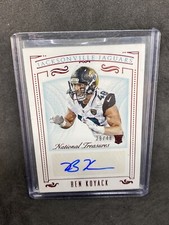BEN KOYACK 2015 NATIONAL TREASURES RED JERSEY NUMBER ROOKIE AUTO RC #D /48 B5