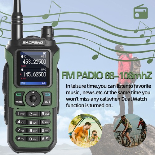 Baofeng UV-21 Pro V2 Walkie Talkie Schinken Zwei-Wege Radio Tri-Band lange Reichweite UV-5R - Bild 11 von 12
