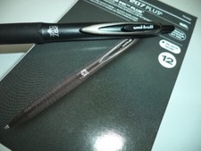 12 UNI-BALL 207 Plus Retractable Gel Pens Medium Point 0.7mm Black 70462 NIB